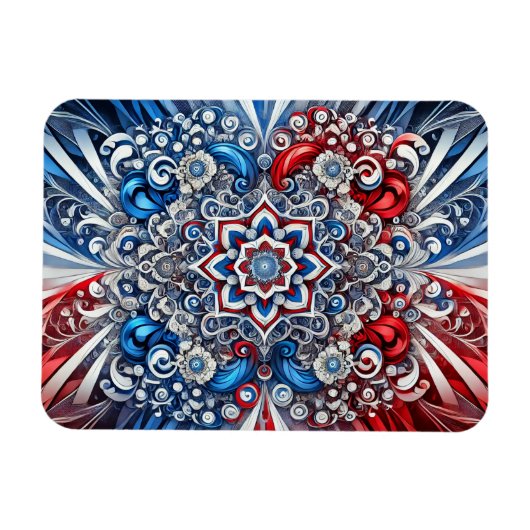 Flexibele fotomagneet met Franse kleuren Design Magneet (Horizontaal)