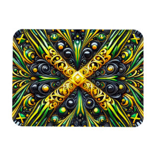 Flexibele fotomagneet met Jamaicaanse kleuren Magneet