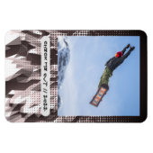 Flexibele fotomagneet met moderne aangepaste onder magneet (Horizontaal)