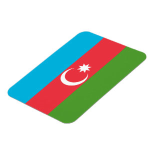Flexibele fotomagneet met vlag van Azerbeidzjan Magneet