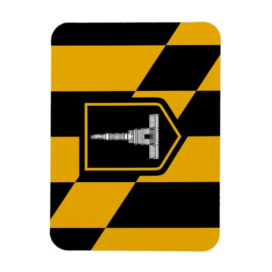 Flexibele fotomagneet met vlag van Baltimore Magneet (Verticaal)