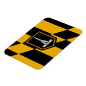 Flexibele fotomagneet met vlag van Baltimore Magneet (Linkerzijde)