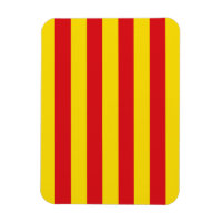 Flexibele fotomagneet met vlag van Catalonië