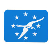 Flexibele fotomagneet met vlag van Corpus Christi Magneet (Horizontaal)