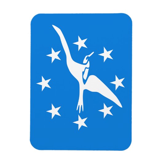 Flexibele fotomagneet met vlag van Corpus Christi Magneet (Verticaal)