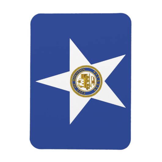 Flexibele fotomagneet met vlag van Houston Magneet (Verticaal)