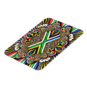 Flexibele fotomagneet met Zuid-Afrikaanse kleuren Magneet (Linkerzijde)