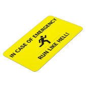 Flexibele fotomagneet - RUN ZOALS HELL! Magneet (Linkerzijde)