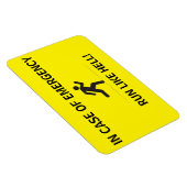 Flexibele fotomagneet - RUN ZOALS HELL! Magneet (Rechterzijde)