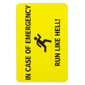 Flexibele fotomagneet - RUN ZOALS HELL! Magneet (Verticaal)