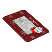 Flexibele fotomagneet - Santa Baseball Magneet (Rechterzijde)