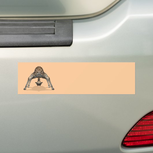 Flexibele Giraffe Bumpersticker (Op auto)