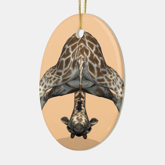 Flexibele Giraffe Keramisch Ornament (Links)
