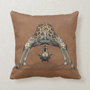 Flexibele Giraffe met flauwekul Kussen