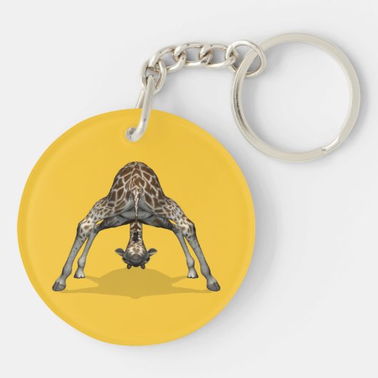 Flexibele Giraffe Sleutelhanger (Achterkant)