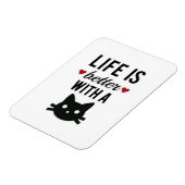 Flexibele magneet die zegt dat het leven beter is  (Linkerzijde)