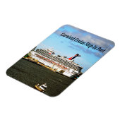 Flexibele magneet met foto van cruiseschip (Linkerzijde)