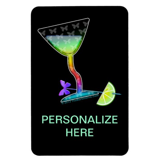 FLEXIBELE MAGNEET - VLINDER MARTINI (Verticaal)