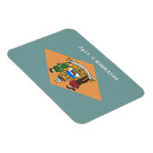 Flexibele patriottische magneet met Delaware vlag (Rechterzijde)