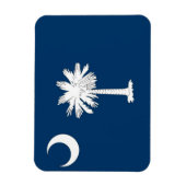 Flexibele patriottische magneet met South Carolina (Verticaal)