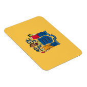 Flexibele patriottische magneet met vlag van New J (Rechterzijde)