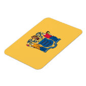 Flexibele patriottische magneet met vlag van New J (Linkerzijde)