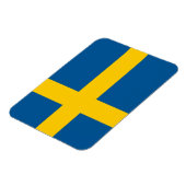 Flexibele patriottische magneet met vlag van Zwede (Linkerzijde)