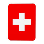 Flexibele patriottische magneet met vlag van Zwits (Verticaal)