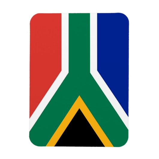 Flexibele patriottische magneet met Zuid-Afrikaans (Verticaal)