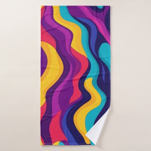 Flexibilité de la peinture abstraite (Serviette de bain)