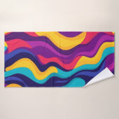Flexibilité de la peinture abstraite (Serviette de bain)