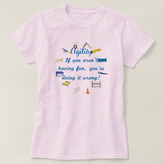 Flexibiliteit met plezier t-shirt (Design voorkant)