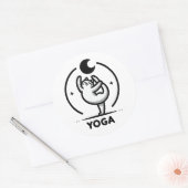 Flexibiliteit van katten ronde sticker (Envelop)