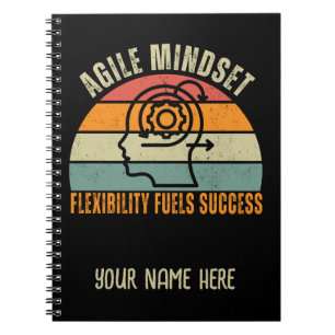Flexibiliteit voedt succes Agile Mindset Quote Notitieboek