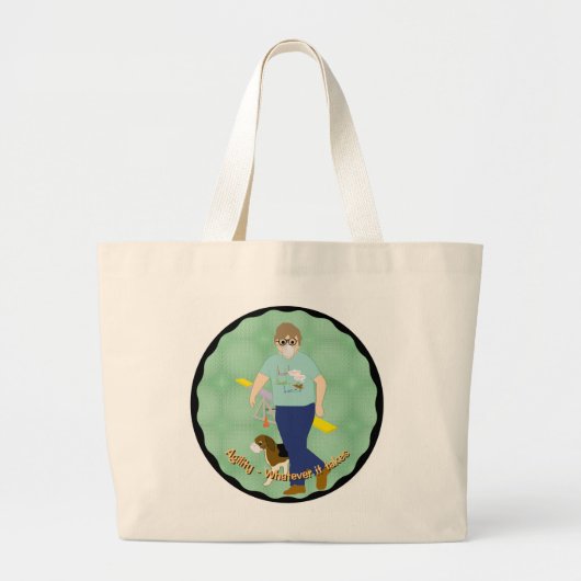 Flexibiliteit - wat er ook voor nodig is grote tote bag (Voorkant)