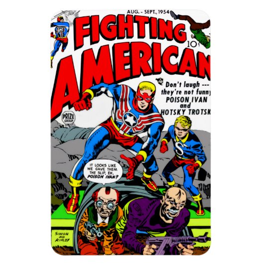Flexible 1950's 'Fighting American' Magnet (Vertical)