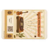 Flexible 1970s Memory Care Music Playlist Magnet Dementia (Horizontal)