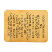Flexible 1 Corinthiens 8:6 Bible Verse Magnet (Horizontal)