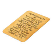 Flexible 1 Corinthiens 8:6 Bible Verse Magnet (Côté Gauche)