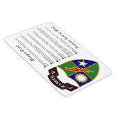 Flexible 1er Bataillon - 75e Régiment de Rangers Magnet 4x6 (Côté Droit)