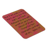 Flexible 1John1:17 scripture magnet (Côté Droit)