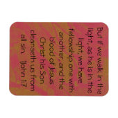 Flexible 1John1:17 scripture magnet (Horizontal)