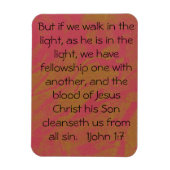 Flexible 1John1:17 scripture magnet (Vertical)