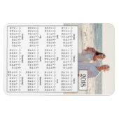 Flexible 2018 Calendrier Personnalisé Couple Photo Magnet (Horizontal)