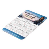 Flexible 2025 Realtor Calendar Refrigerator Magnet (Côté Gauche)