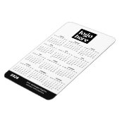 Flexible 2026 Business Logo Magnet Calendar (Côté Gauche)