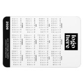Flexible 2026 Business Logo Magnet Calendar (Horizontal)