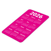 Flexible 2026 Calendar Magnet | Custom colors (Côté Gauche)