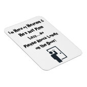 Flexible 3" x 4" Magnet for front door FUNNY (Côté Droit)