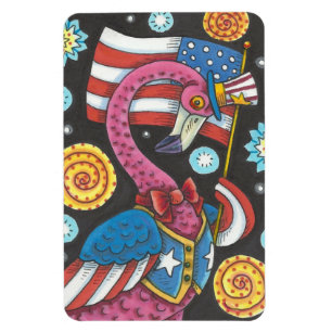 Flexible 4 juillet FLAMANT ROSE ROSE, UNCLE SAM MAGNET Lg.